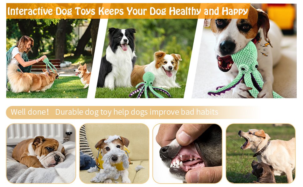 Squeaky Plush Dog Toys – Soft & Durable Pet Toys