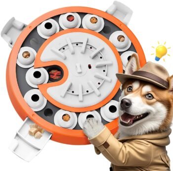 Interactive Dog Puzzle Toy for Smart Dogs – Brain Stimulating Treat Dispenser for Mental Enrichment